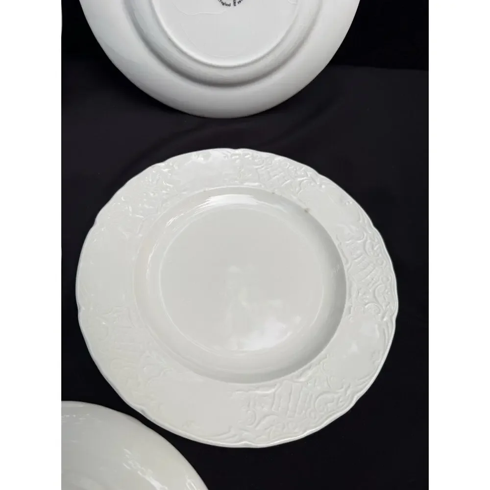 5 Johnson Brothers Richmond White Bread & Butter Salad Plates 8”